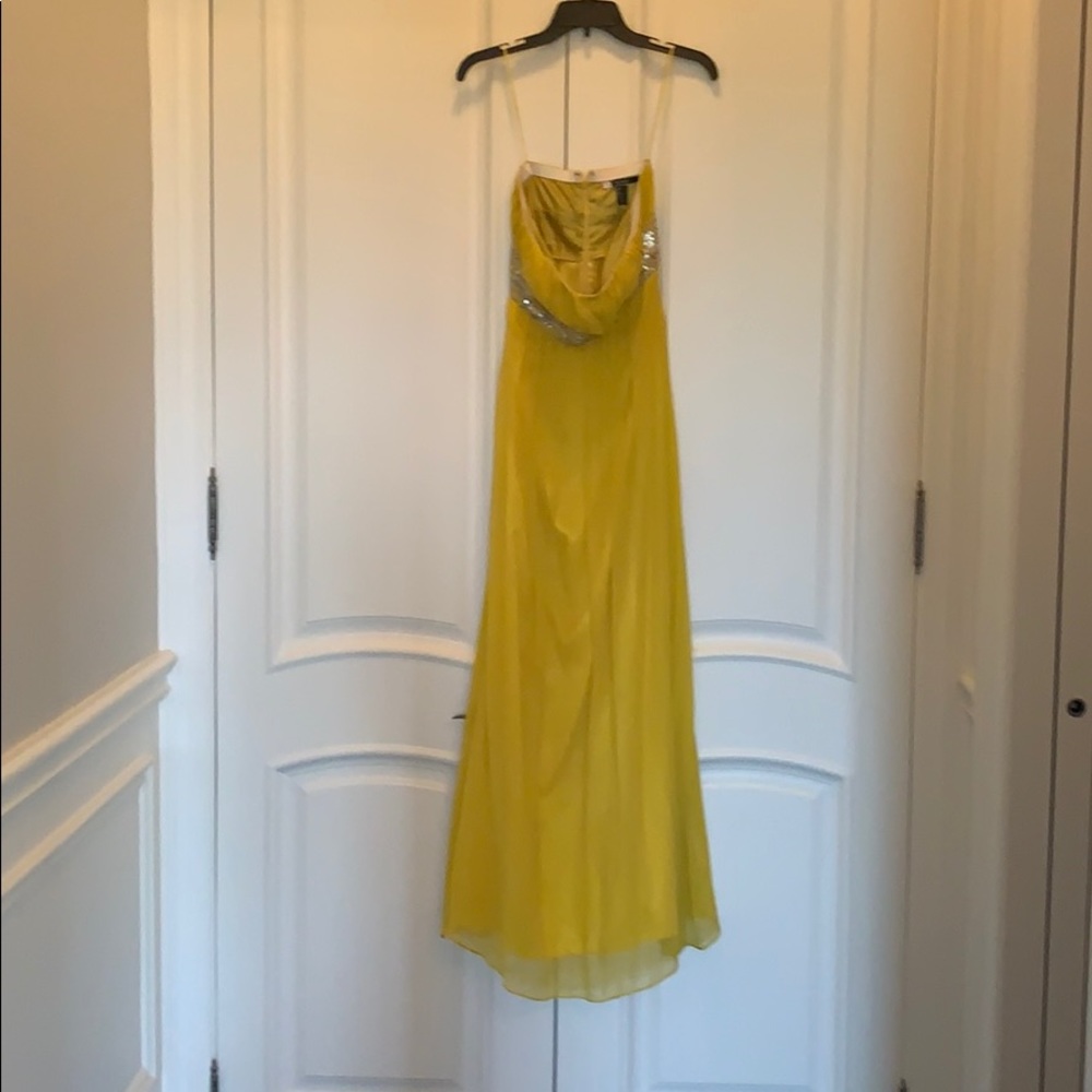 Long canary yellow dress